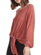 Miss Selfridge Tie-front Long-sleeve Sweater
