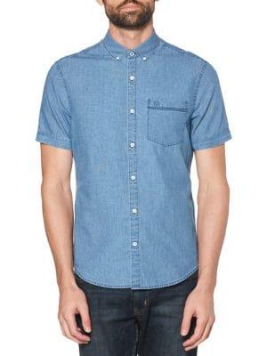 Original Penguin Chambray Short-sleeve Button-down Shirt