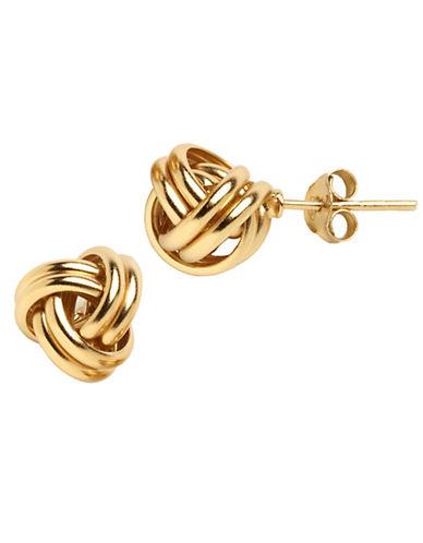 Lord & Taylor 18k Gold Over Sterling Silver Knot Stud Earrings