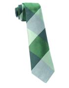 The Tie Bar Wool And Silk Textured Plaid Tie