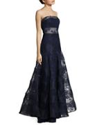 Basix Strapless Lace Gown