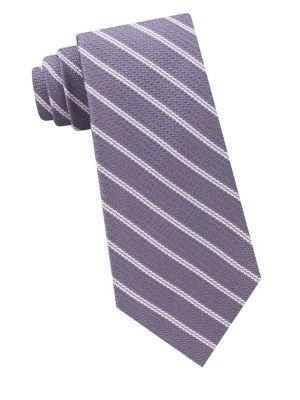 Michael Kors Roped Stripe Woven Silk Tie