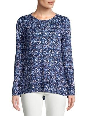 Michael Michael Kors Paisley Long-sleeve Top