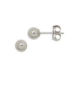 Lord & Taylor Ball Stud Earrings In 14k White Gold 4mm
