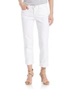Lucky Brand Sweet Crop Stretch-cotton Jeans- White
