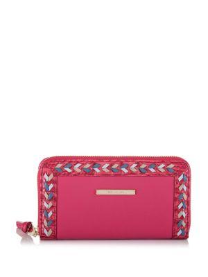 Brahmin Suri Embossed Leather Zip-around Wallet