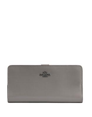 Coach Skinny Leather Continental Wallet