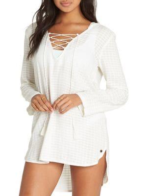 Billabong Hooded Cotton Coverup Top