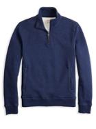 Brooks Brothers Red Fleece Pique Fleece Half-zip Sweater