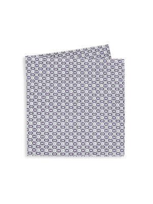 Black Brown Floral Printed Pocket Square