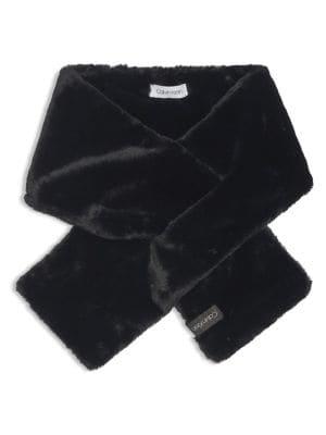 Calvin Klein Faux-fur Shawl Scarf