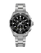 Tag Heuer Aquaracer Brushed Stainless Steel Bracelet Watch, Cay111aba092
