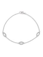 Sonatina 14k White Gold & Diamond Marquise Station Bracelet