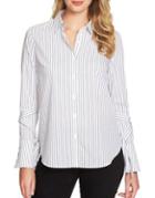 1.state Poplin Stripe Button-down Shirt
