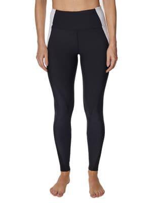Betsey Johnson Metallic Colorblock Ankle Pocket Leggings