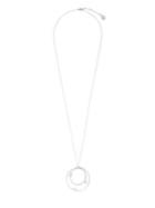 Vince Camuto Silvertone And Cubic Zirconia Open Ring Necklace