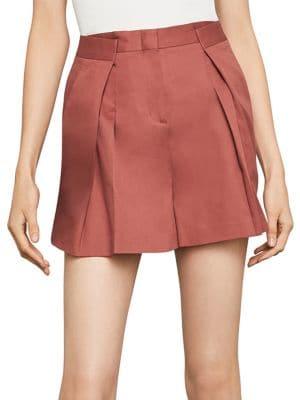 Bcbgmaxazria Wide-leg Cotton Shorts