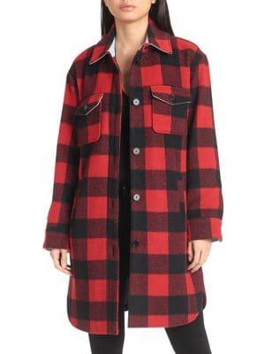 Avec Les Filles Buffalo Plaid Shirt Jacket