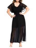 City Chic Plus Bella Vacanza Spirited Maxi Dress
