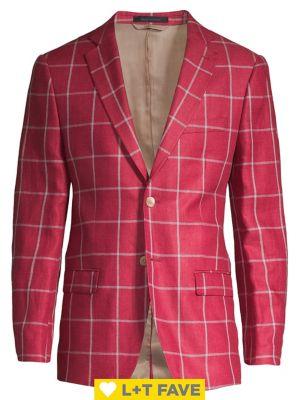 Lauren Ralph Lauren Checkered Notch Lapel Sports Coat