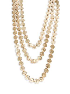 Design Lab Lord & Taylor Disc Layered Necklace