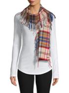 Lauren Ralph Lauren Plaid Fringe Scarf