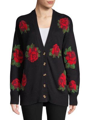 Context Rose-print Cardigan