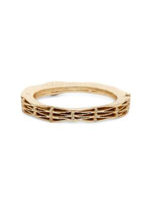 Sole Society Updated Textured Fashion & Stones Crystal Bangle Bracelet