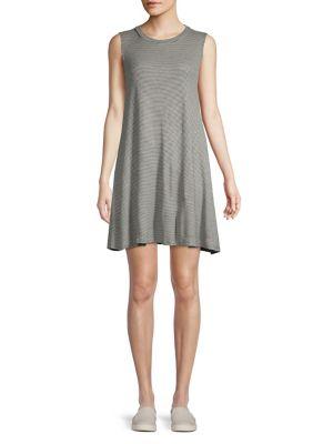 Elan Striped Sleeveless Shift Dress