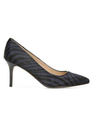 Franco Sarto Bellini Zebra-print Calf Hair Pumps