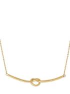 Lord & Taylor 14k Yellow Gold Knot Pendant Necklace