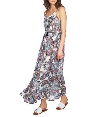 1.state Halterneck Printed Maxi Dress