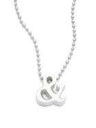Alex Woo Sterling Silver Ampersand Icon Necklace