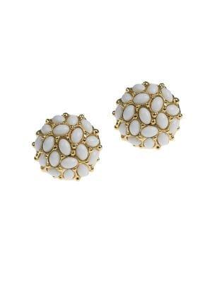 Kenneth Jay Lane Round Clip-on Earrings