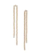Trina By Trina Turk Retro Minimalist Goldtone Beaded Shoulder-duster Earrings