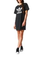 Adidas Trefoil Printed Cotton T-shirt Dress