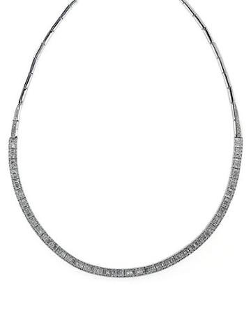 Effy Diamond And 14k White Gold Collar Necklace, 4.16 Tcw
