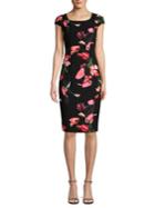 Black Halo Amari Floral Sheath Dress