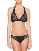 Laundry By Shelli Segal Floral Halter Swim Top
