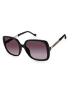 Jessica Simpson 65mm Black And Sparkle Square Sunglasses