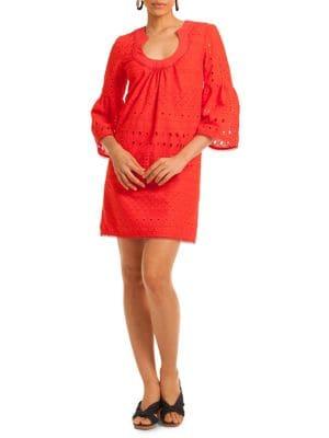 Trina Turk California Dreaming Bonita Eyelet Shift Dress