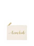 Cathy's Concepts Bridesmaid Gifts Foil Team Bride Canvas Clutch