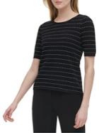 Calvin Klein Striped Dotted Top