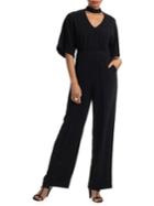 Trina Turk Jazzy Cut-out Elbow-length Sleeve Jumpsuit