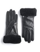 Ugg Leather And Dyed Shearling Gloves
