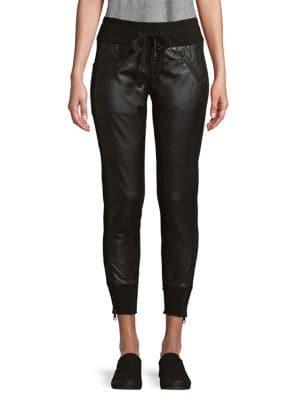 Blanc Noir Drawstring Skinny Pants