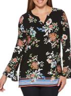 Rafaella Floral Bell-sleeve Tunic