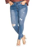 City Chic Plus Mid Rise Harley Skinny Jeans