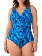 Miraclesuit Plus Ocean Ocelot Oceanus One-piece Swimsuit