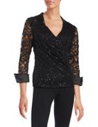 Marina Sequined Lace Top